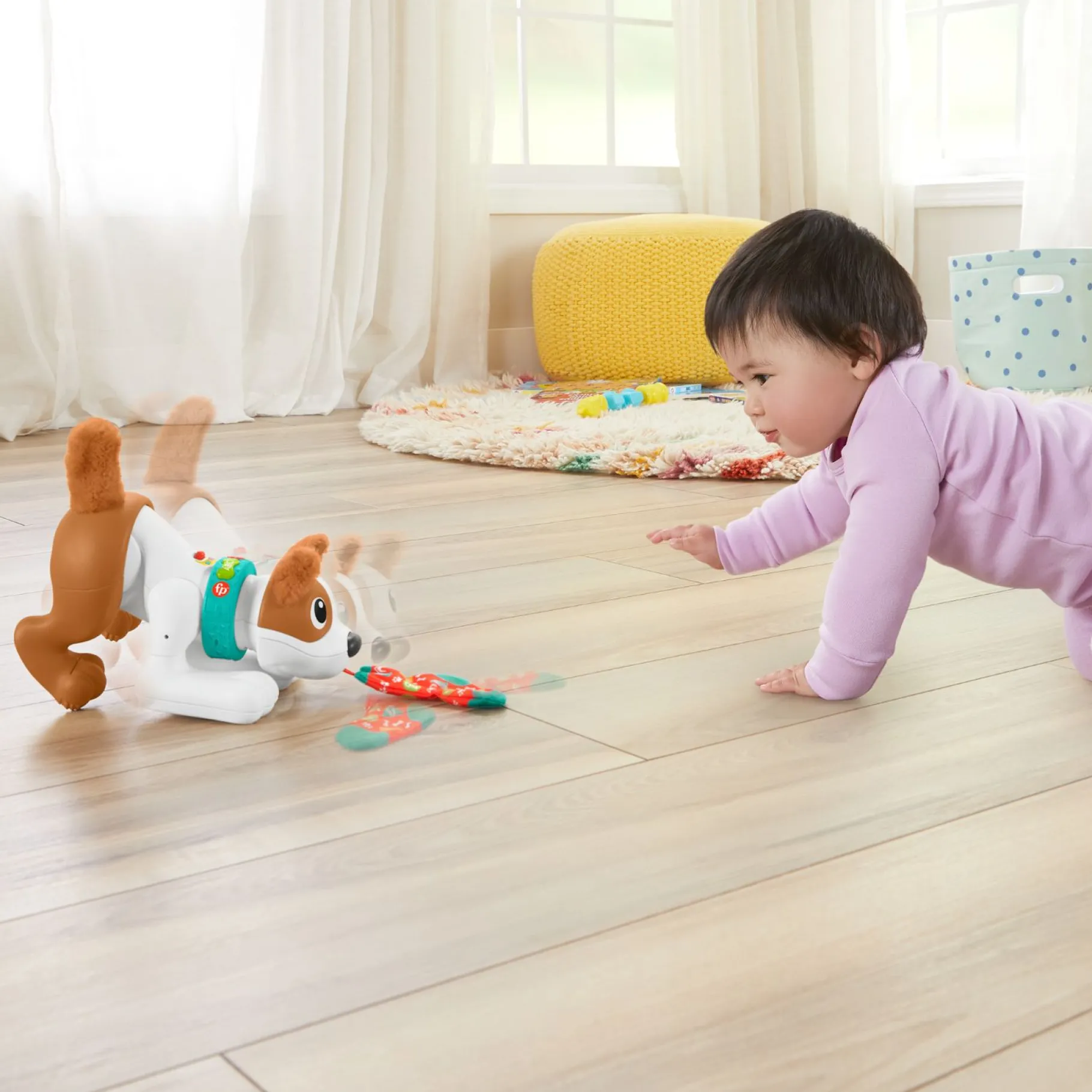 Babyspeelgoed>Mattel Fisher Price 123 Crawl With Me Puppy Nl
