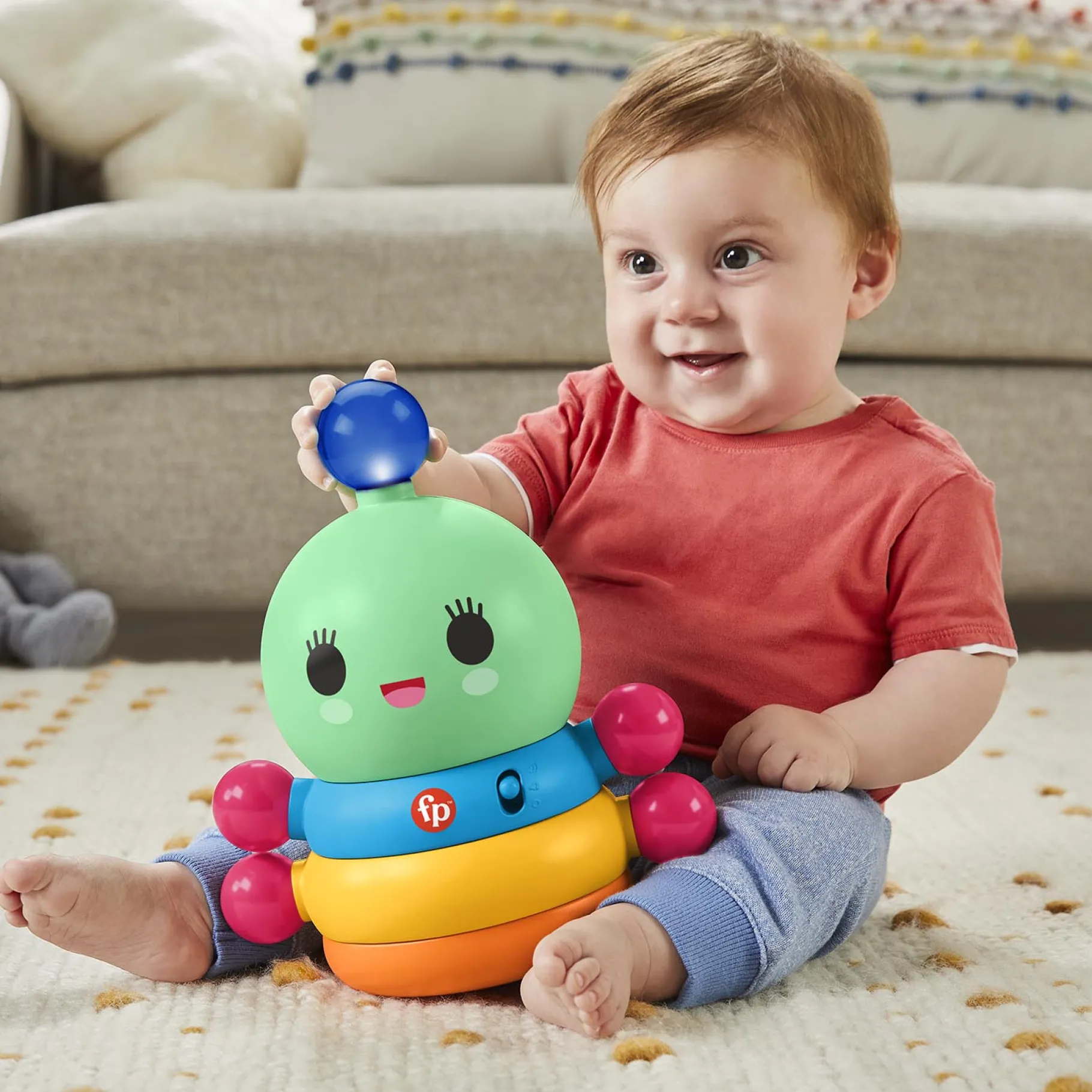 Babyspeelgoed>Mattel Fisher Price Dance Dance Bat And Wobble Rainbow Worm