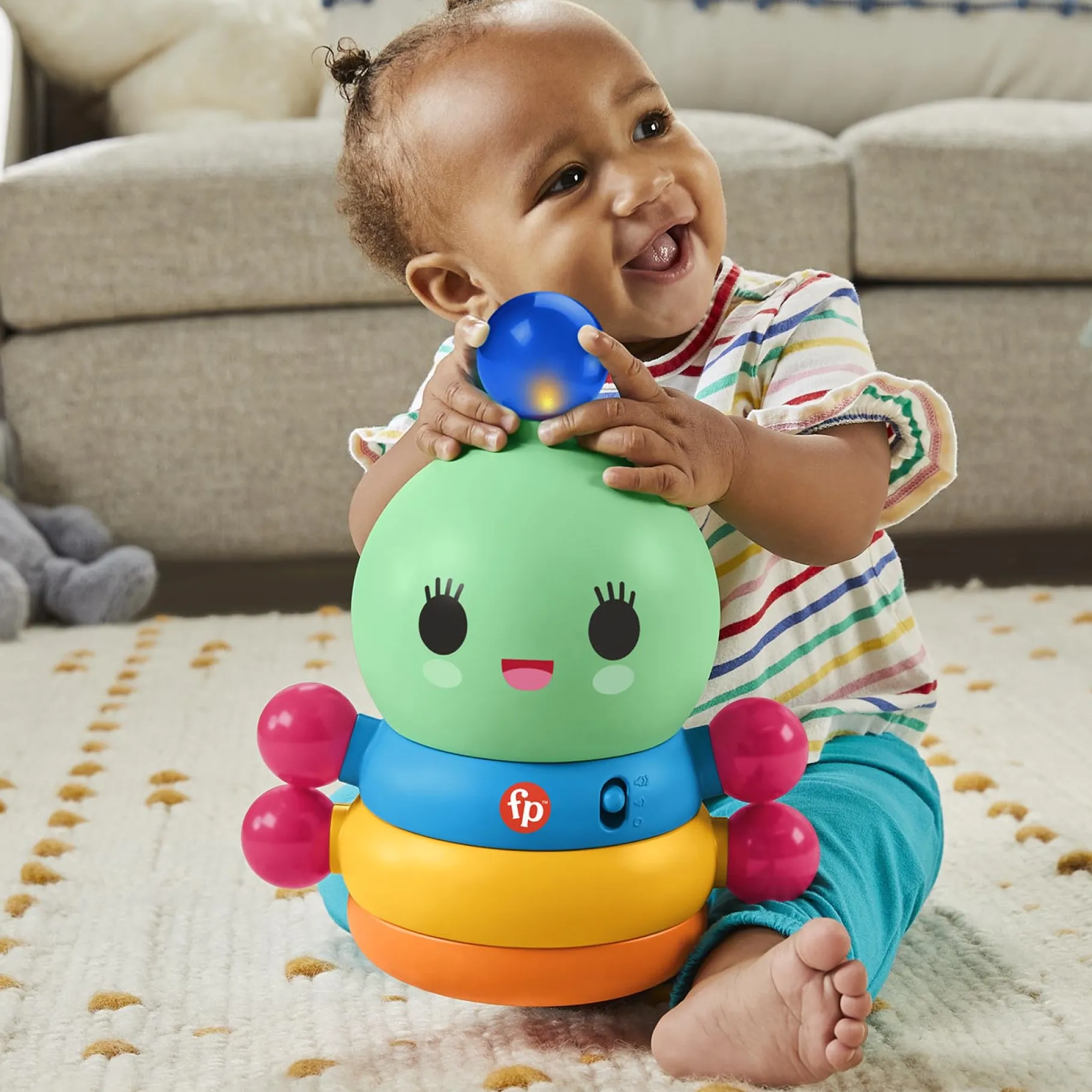 Babyspeelgoed>Mattel Fisher Price Dance Dance Bat And Wobble Rainbow Worm