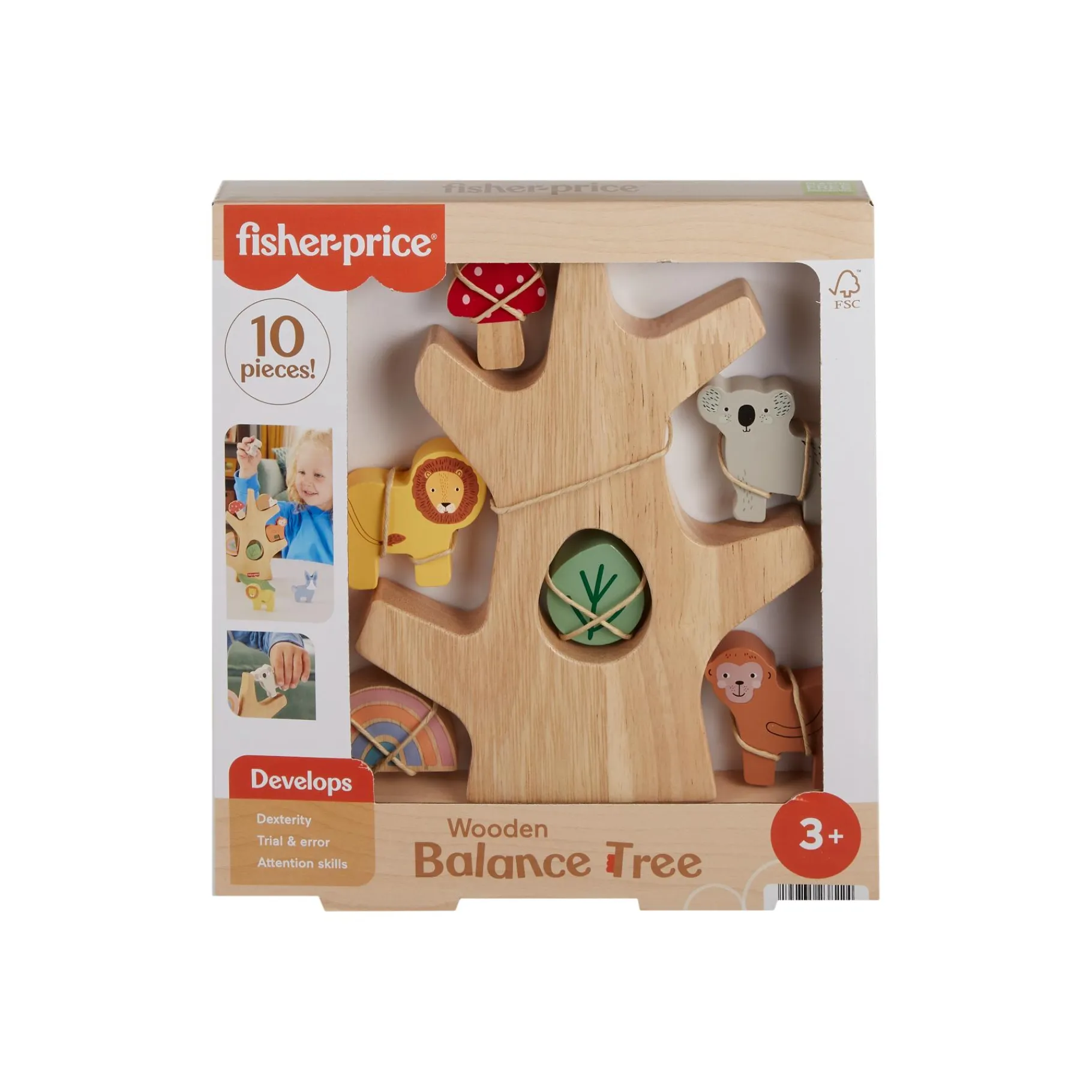 Babyspeelgoed> Fisher Price Hout Balans Boom