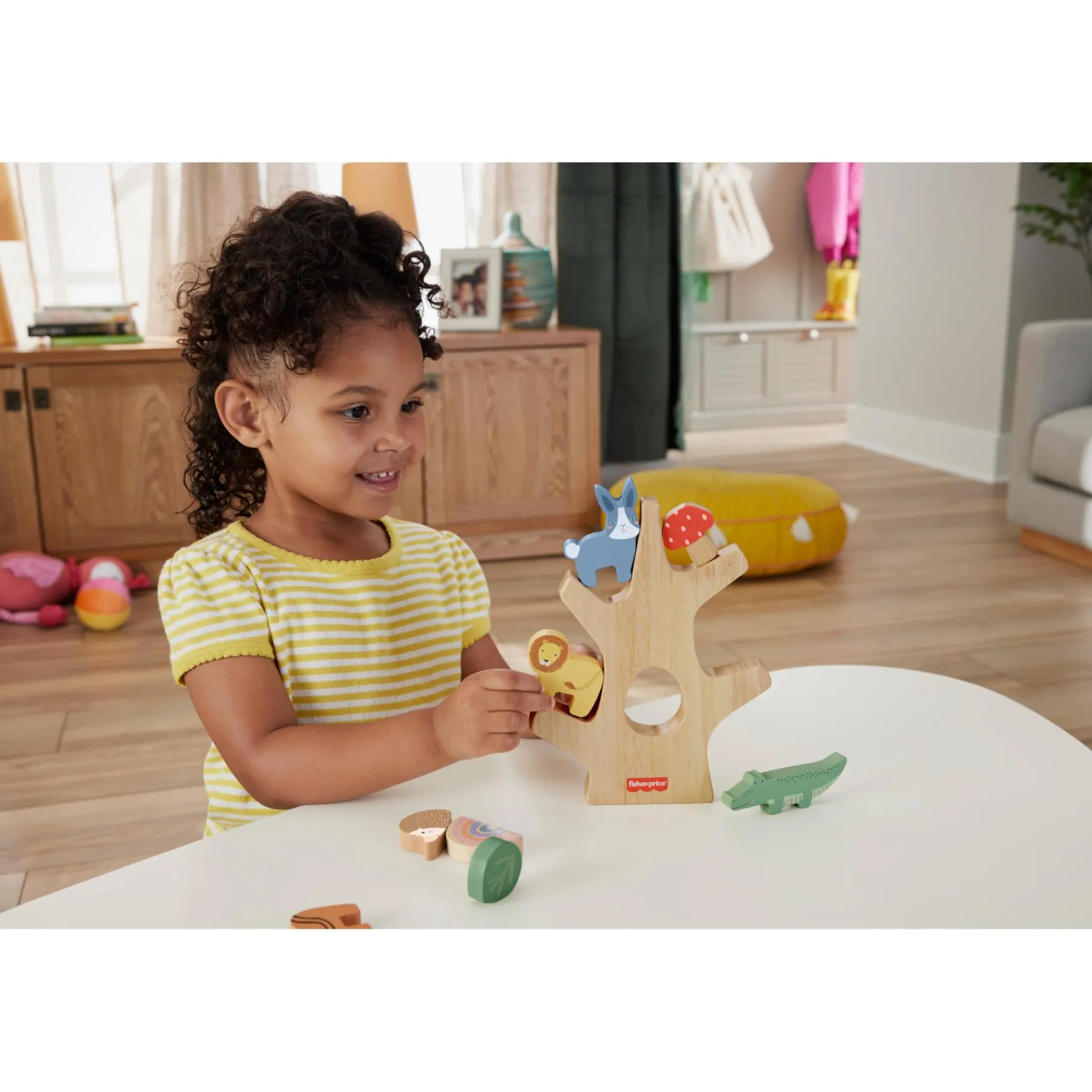 Babyspeelgoed> Fisher Price Hout Balans Boom