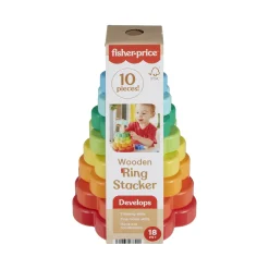 Stapeltorens> Fisher Price Hout Ring Stacker