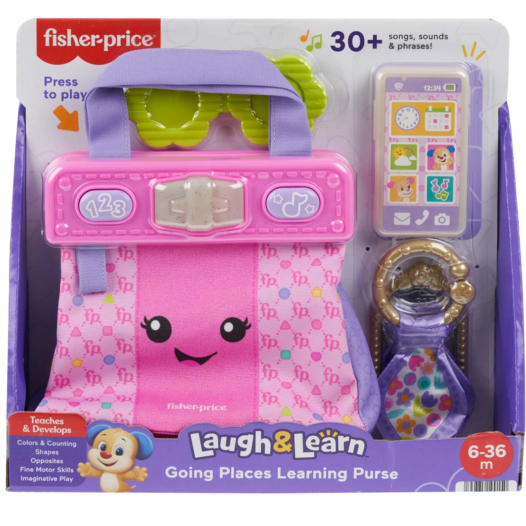 Babyspeelgoed> Fisher Price Lach & Leer Handtas