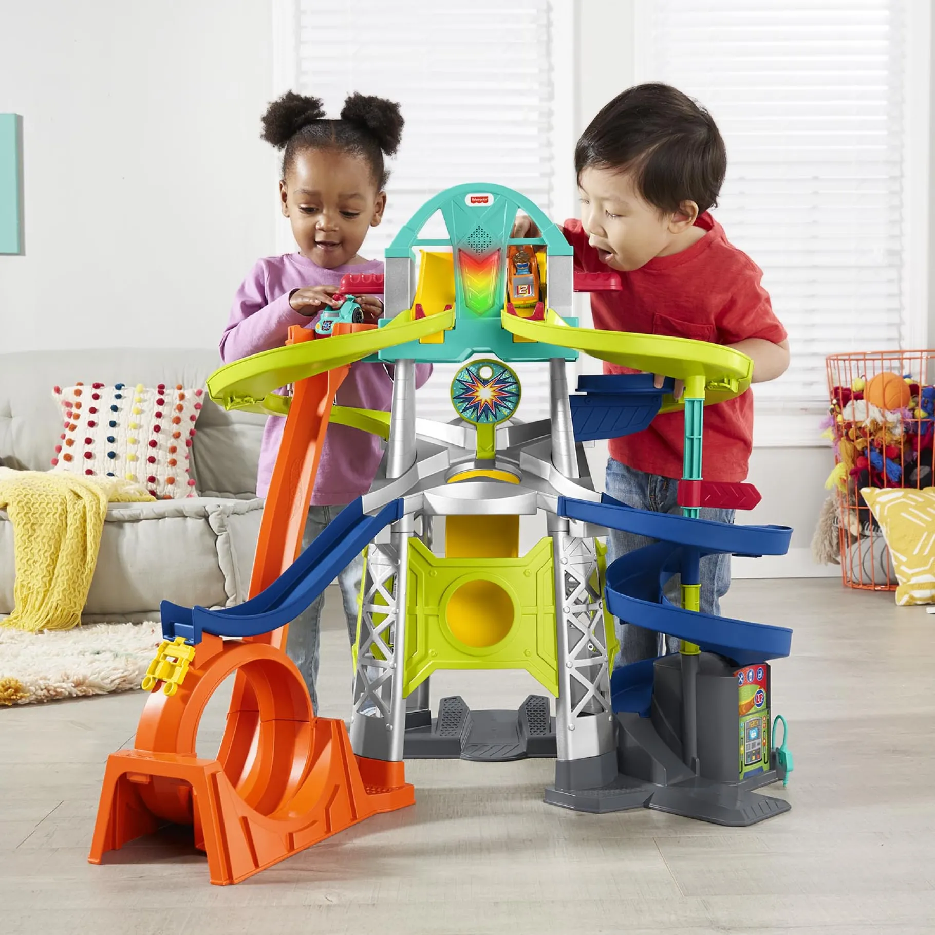 Speelsets Peuter> Fisher Price Linkimals Wheelies Grote Speelset