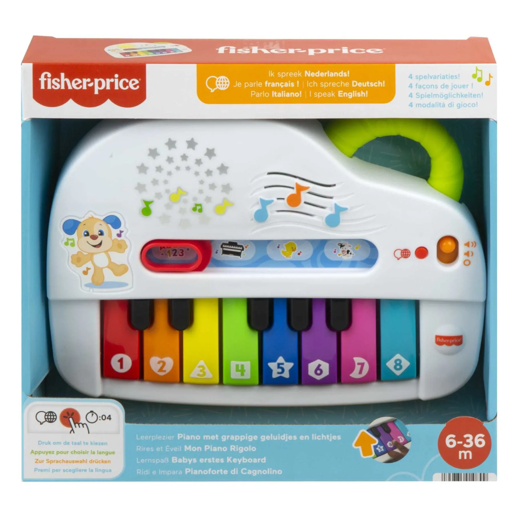 Instrumenten> Fisher Price LNL Silly Sounds Light-Up Piano