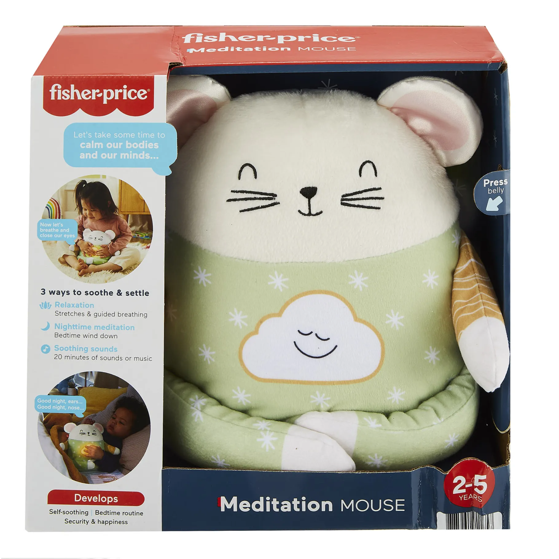 Plucheknuffels>Mattel Fisher Price Meditation Mouse NL