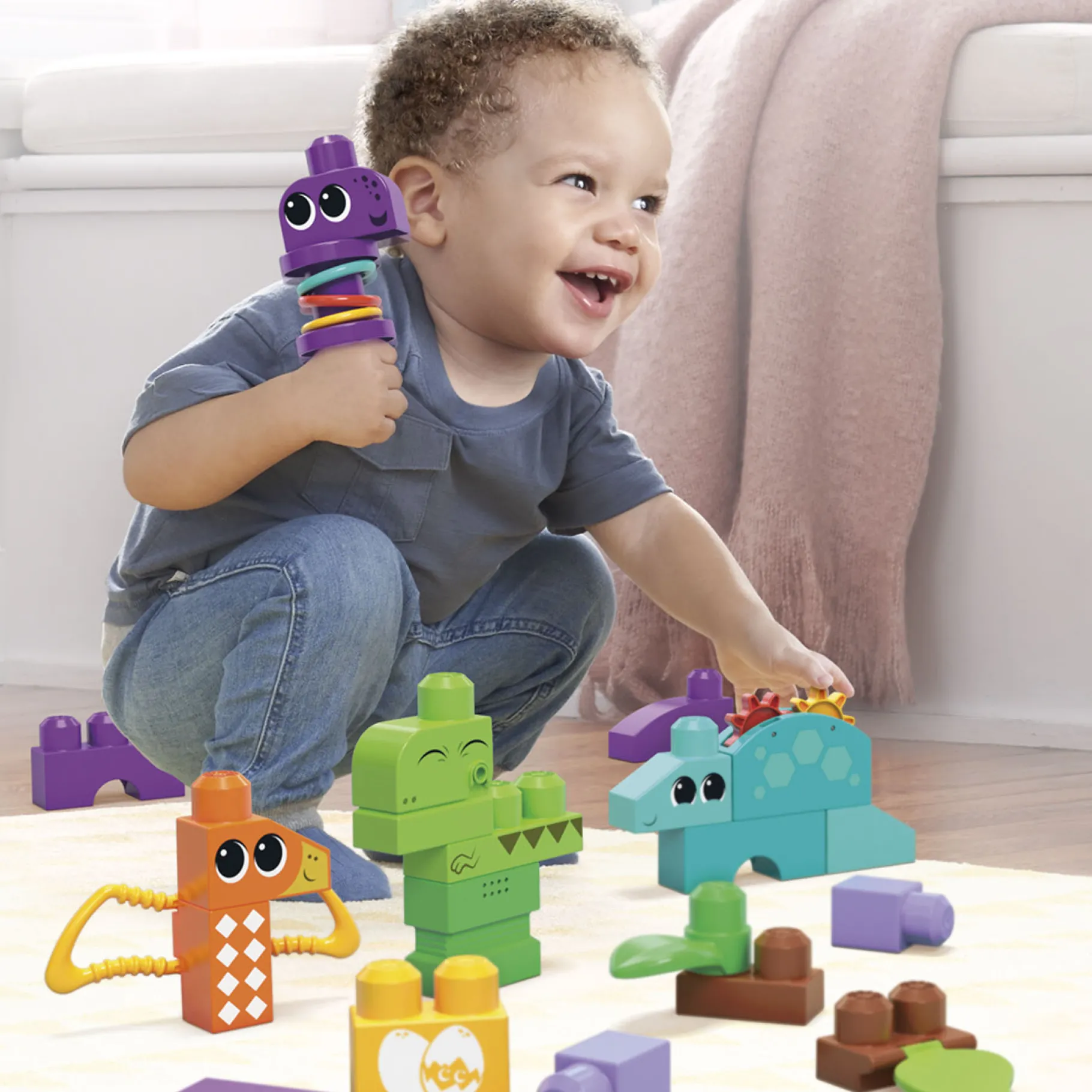 Bouwstenen|Speelsets Peuter>Mega Bloks Fisher Price Squek'n Chomp