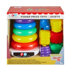 Stapeltorens> Fisher Price 80th stapeltoren en ketting bundel
