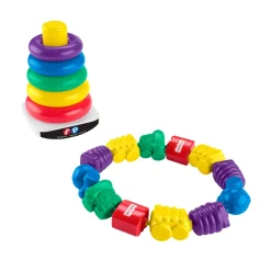 Stapeltorens></noscript> Fisher Price 80th stapeltoren en ketting bundel