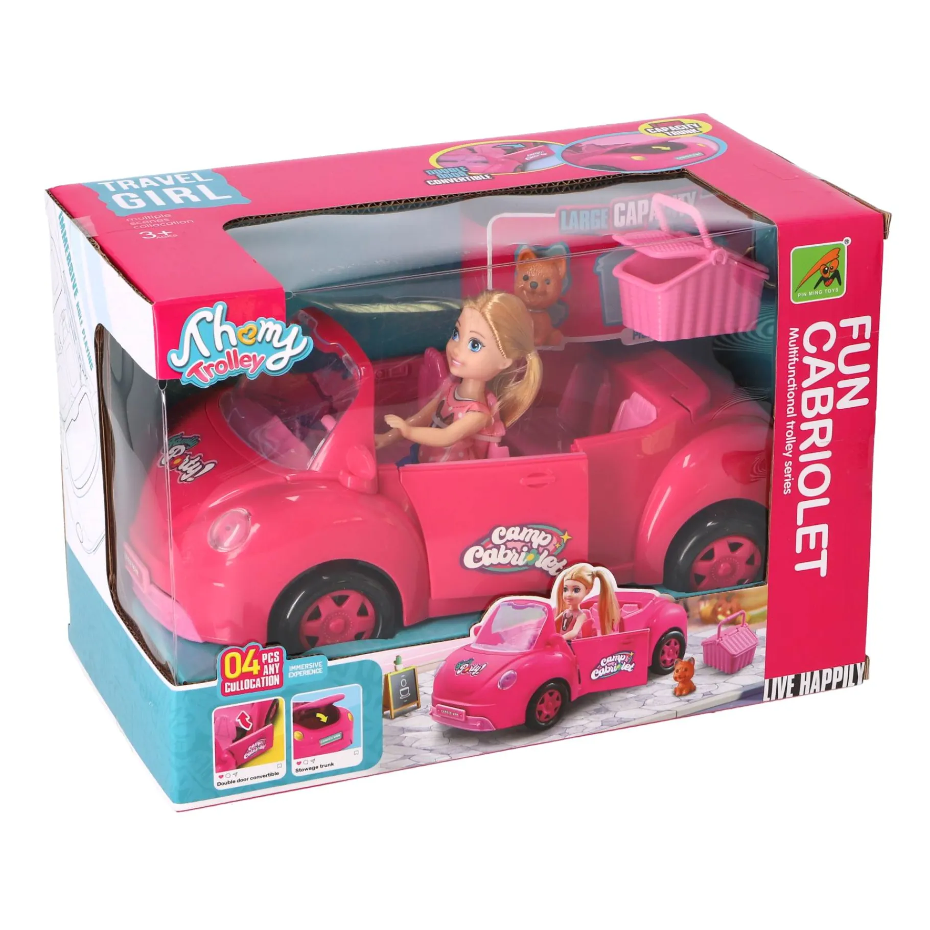 Meisjes|Speelsets> Fun Cabriolet met pop