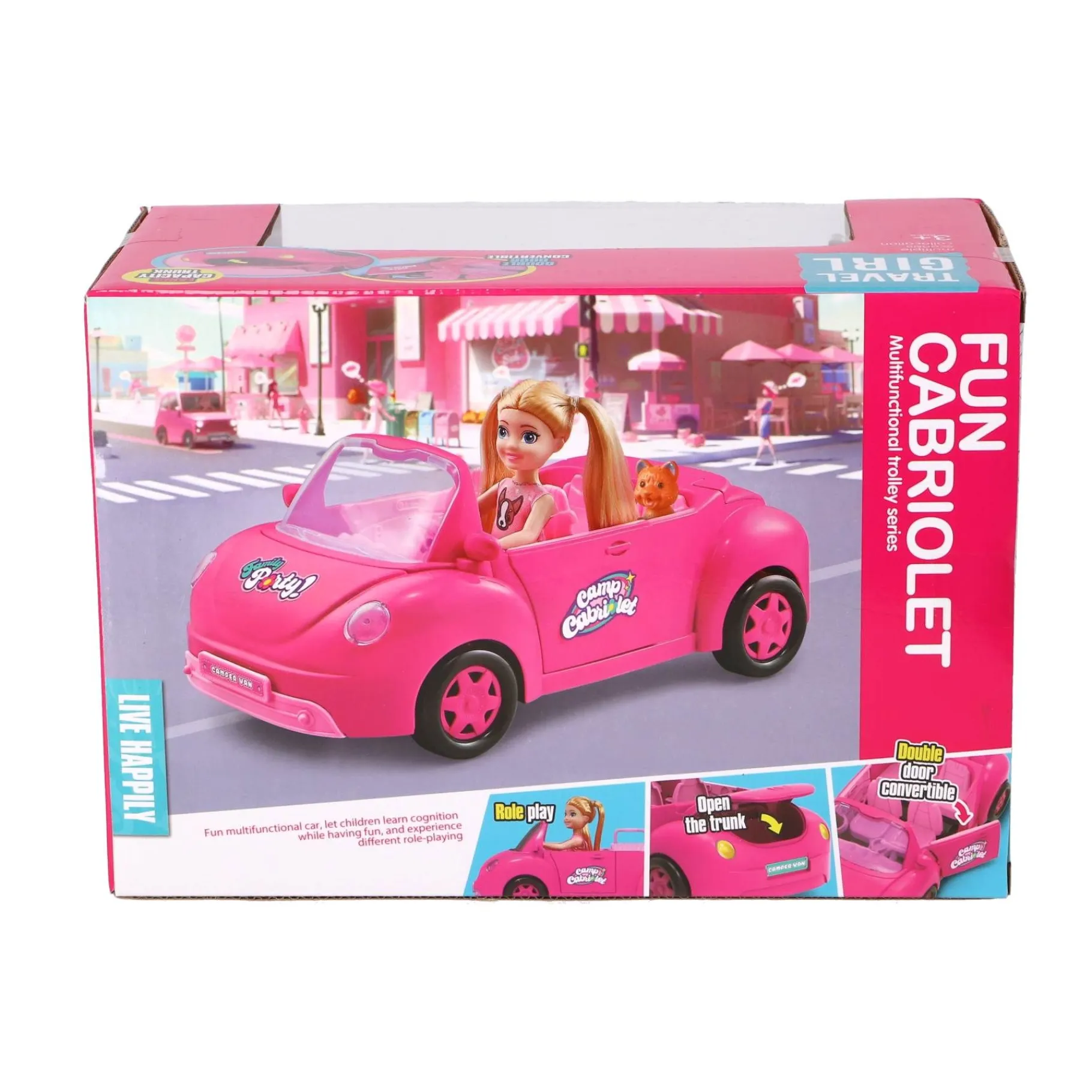 Meisjes|Speelsets> Fun Cabriolet met pop