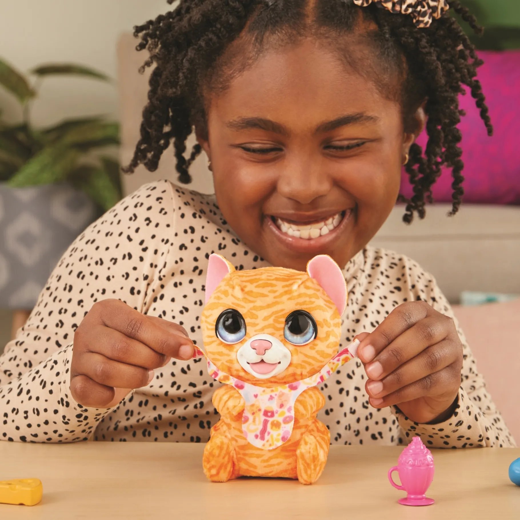 Meisjes|Speelfiguren>Hasbro Fur Real Newborns Kitty