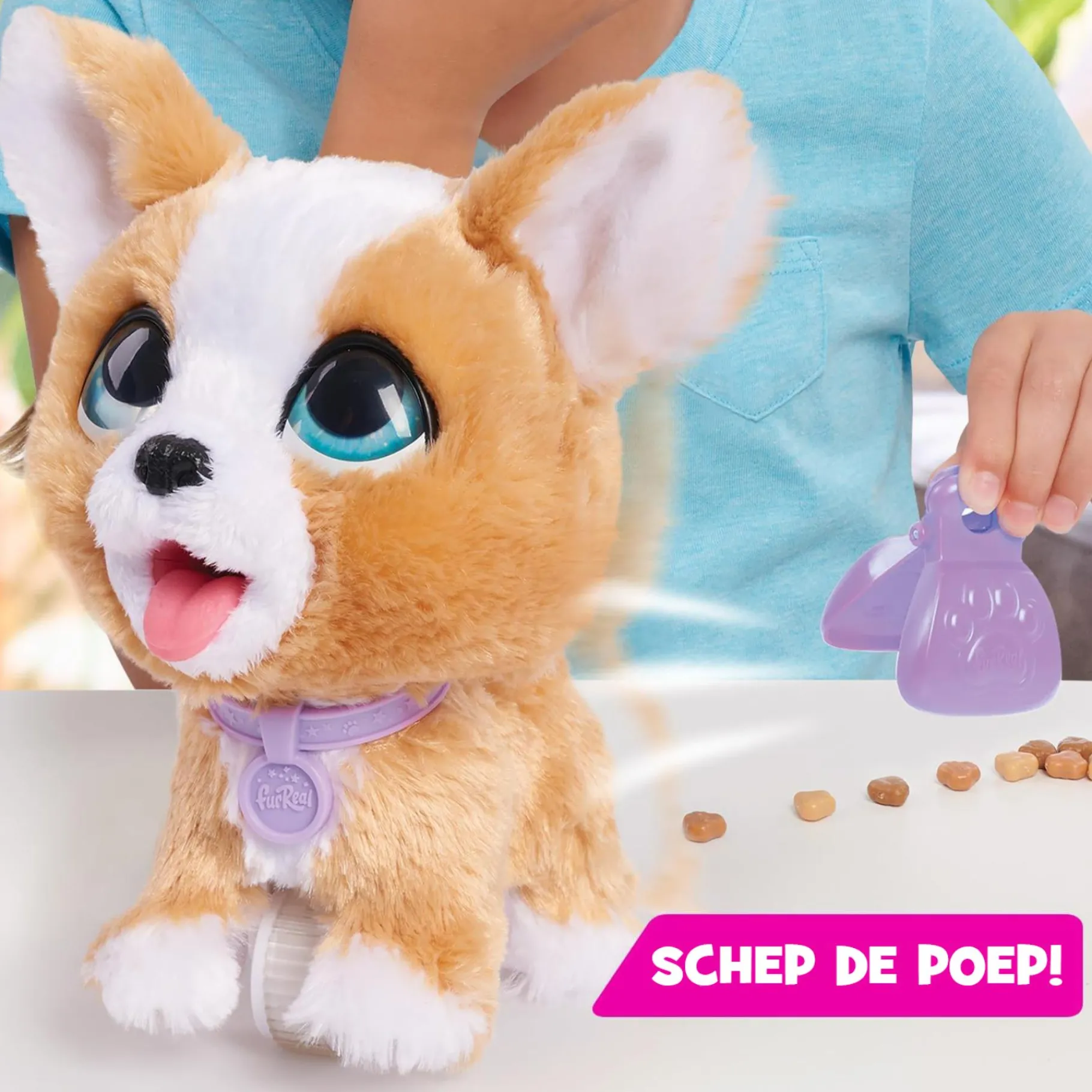 Dieren Knuffels En Pluche> Furreal poop a lots Corgi