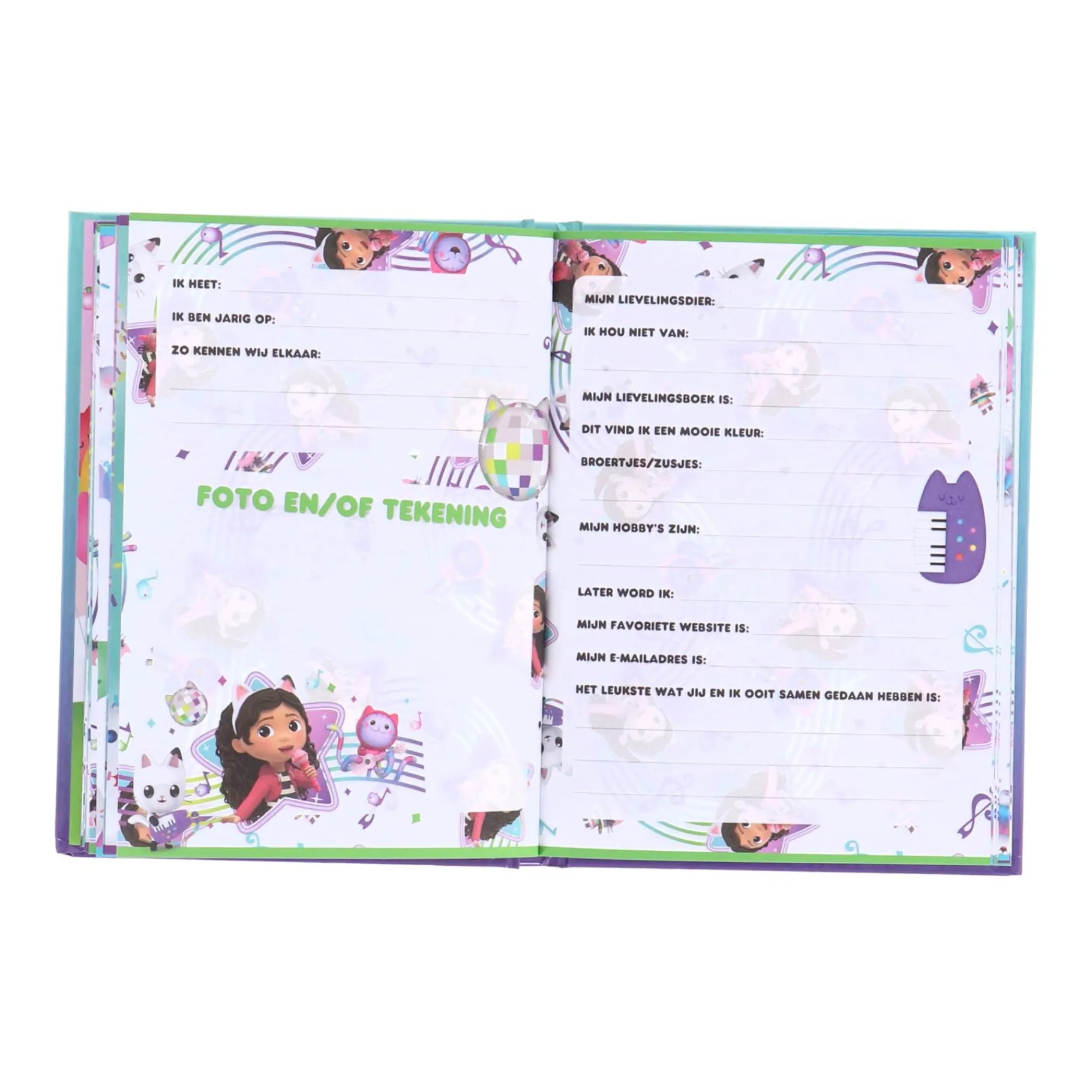 Vriendenboeken> Gabby's Dollhouse Boek Vriendenboek