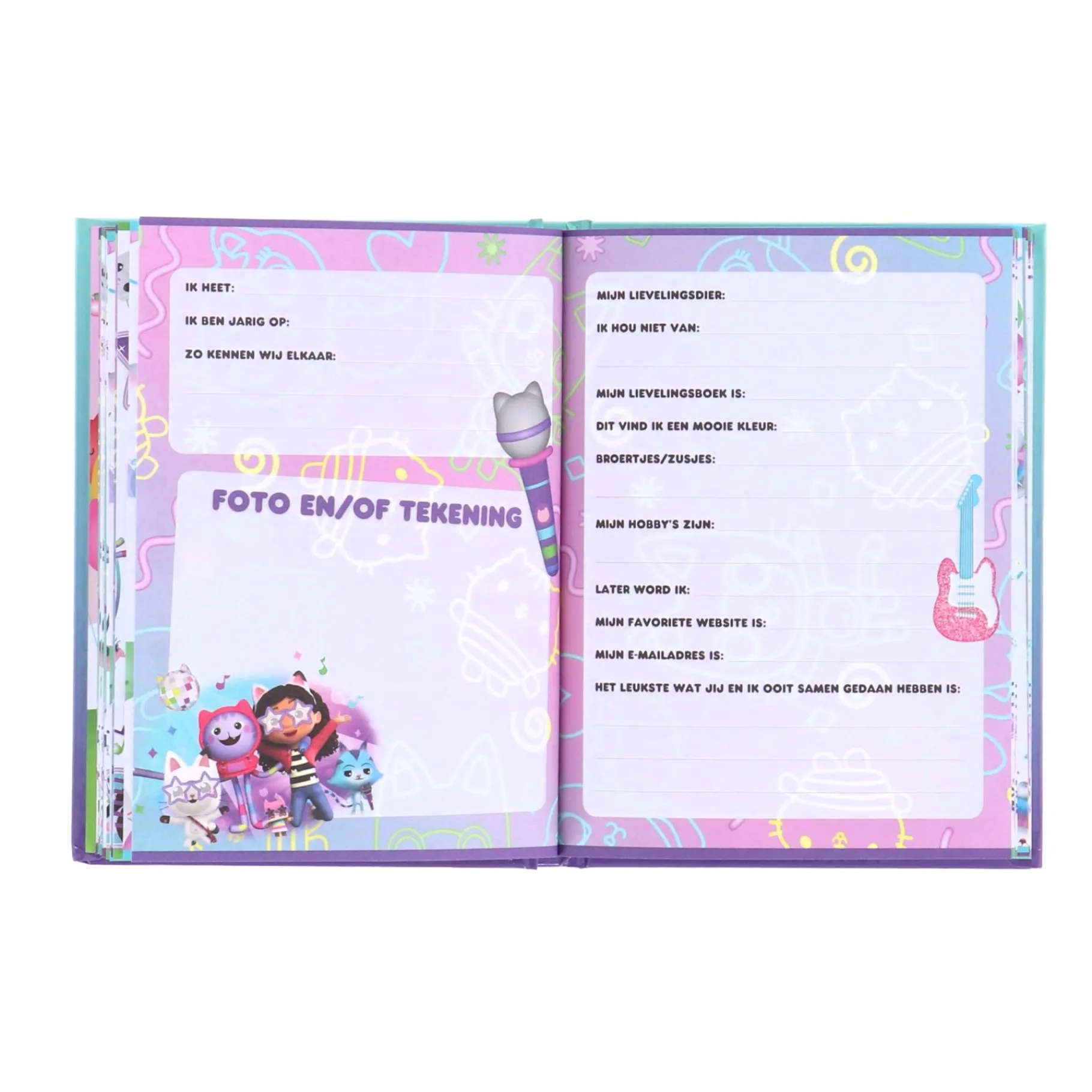 Vriendenboeken> Gabby's Dollhouse Boek Vriendenboek