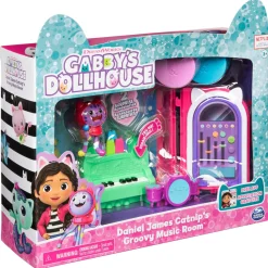Speelsets|Jongens>Spinmaster Gabby's Dollhouse Deluxe Room DJ Kattenkruid  Muziekkamer