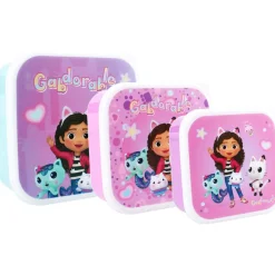 Schoolbekers En Broodtrommels> Gabby's Dollhouse Snackbox 3 In 1 Fresh Bites