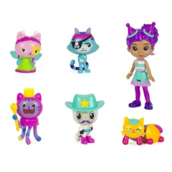 Meisjes|Speelfiguren> Gabby's Poppenhuis Feest Fig. Set Gabby & 5 Cats