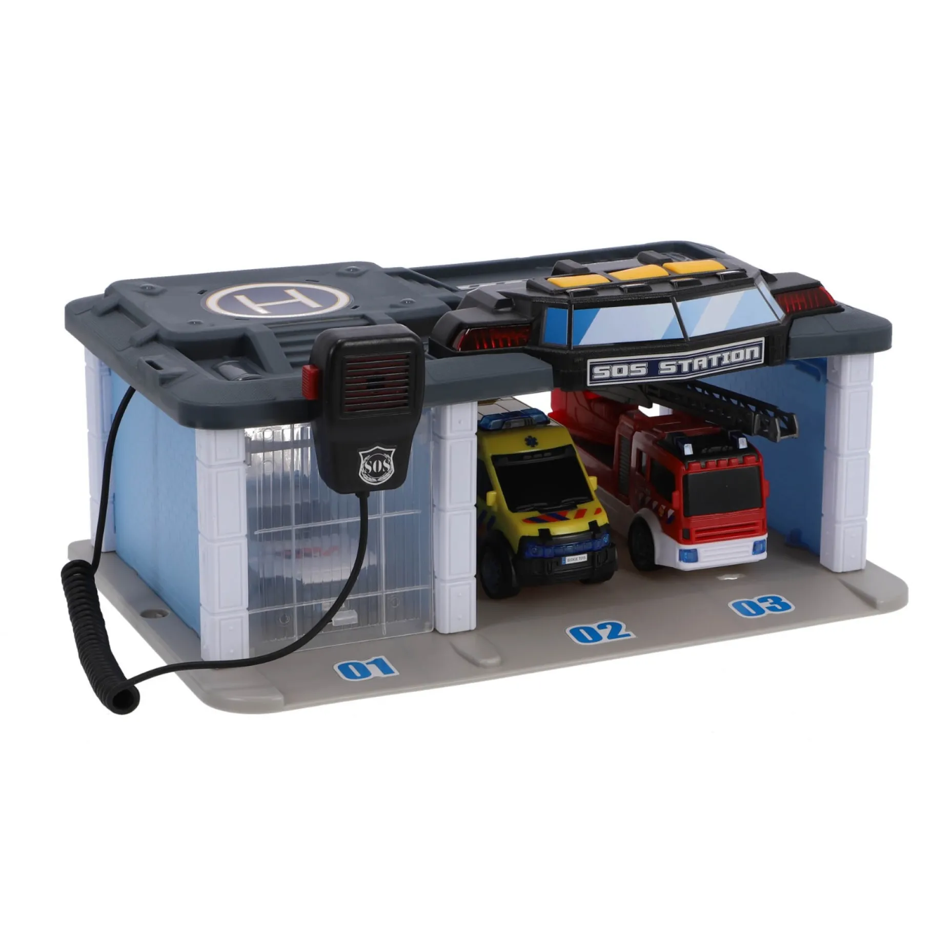 Jongens|Auto's>Dickie Garage rescue center met licht en geluid b/o nl