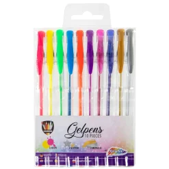 Meisjes|Schrijfwaren> Gelpennen Neon-Glitter-Metallic 10 Stuks