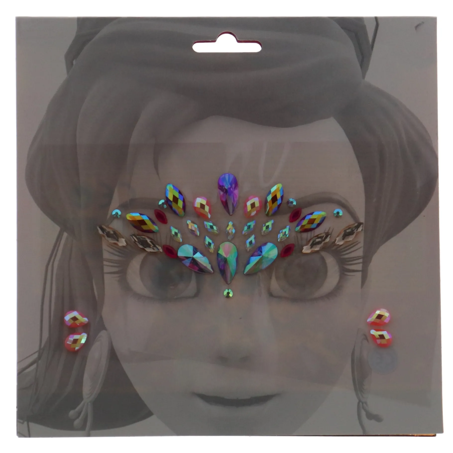Verkleden|Jongens> Gezichtsdiamanten prinses 2 assorti