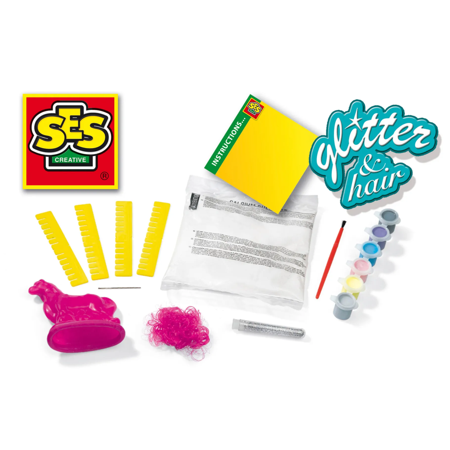 Gips>Ses Gips Gieten Paard Met Manen