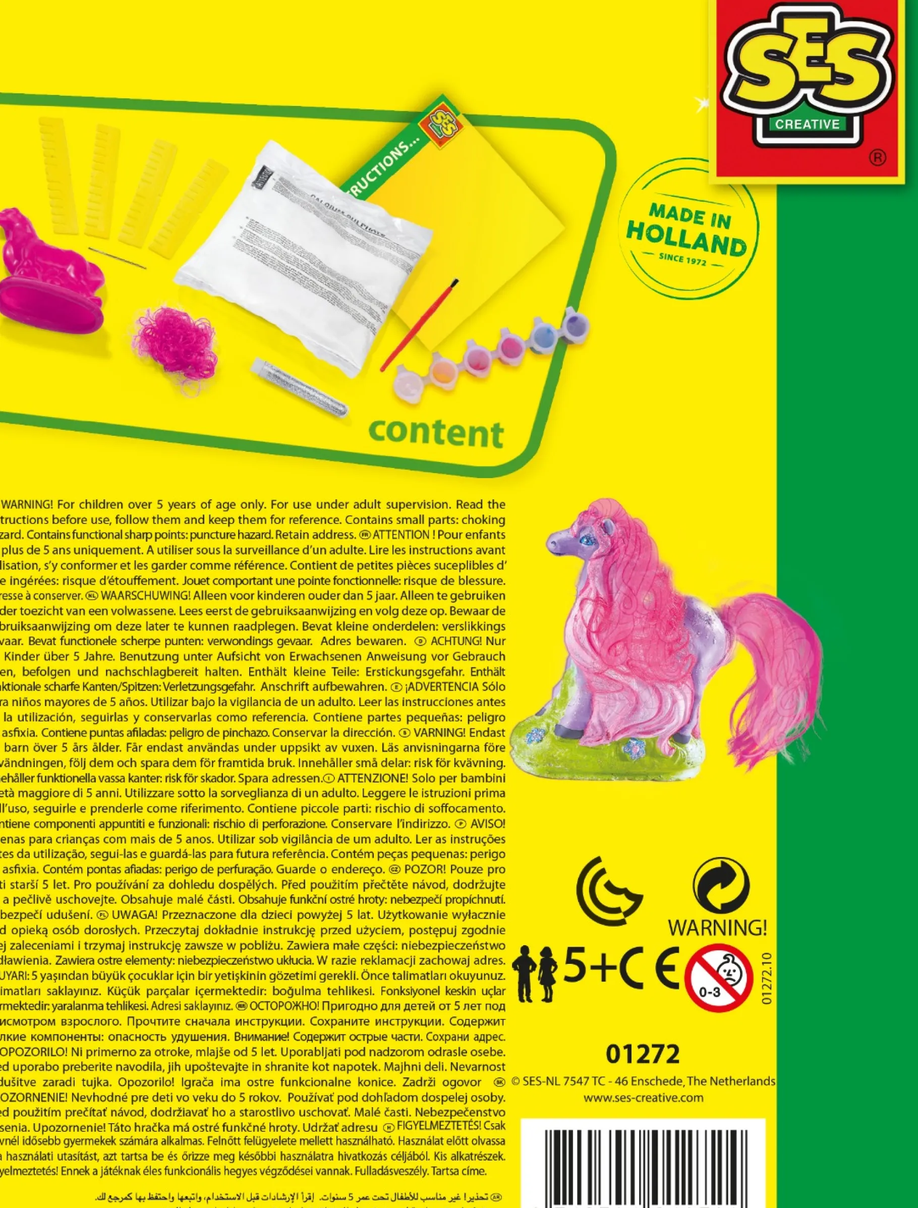 Gips>Ses Gips Gieten Paard Met Manen