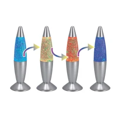 Verlichting> Glitterlamp kleur veranderend 19 cm
