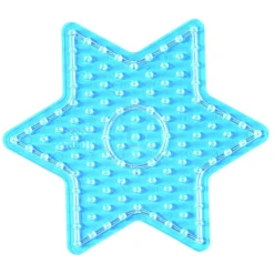 Strijkkralen>Hama Maxi Strijkkralen Grondplaat Ster Transparant