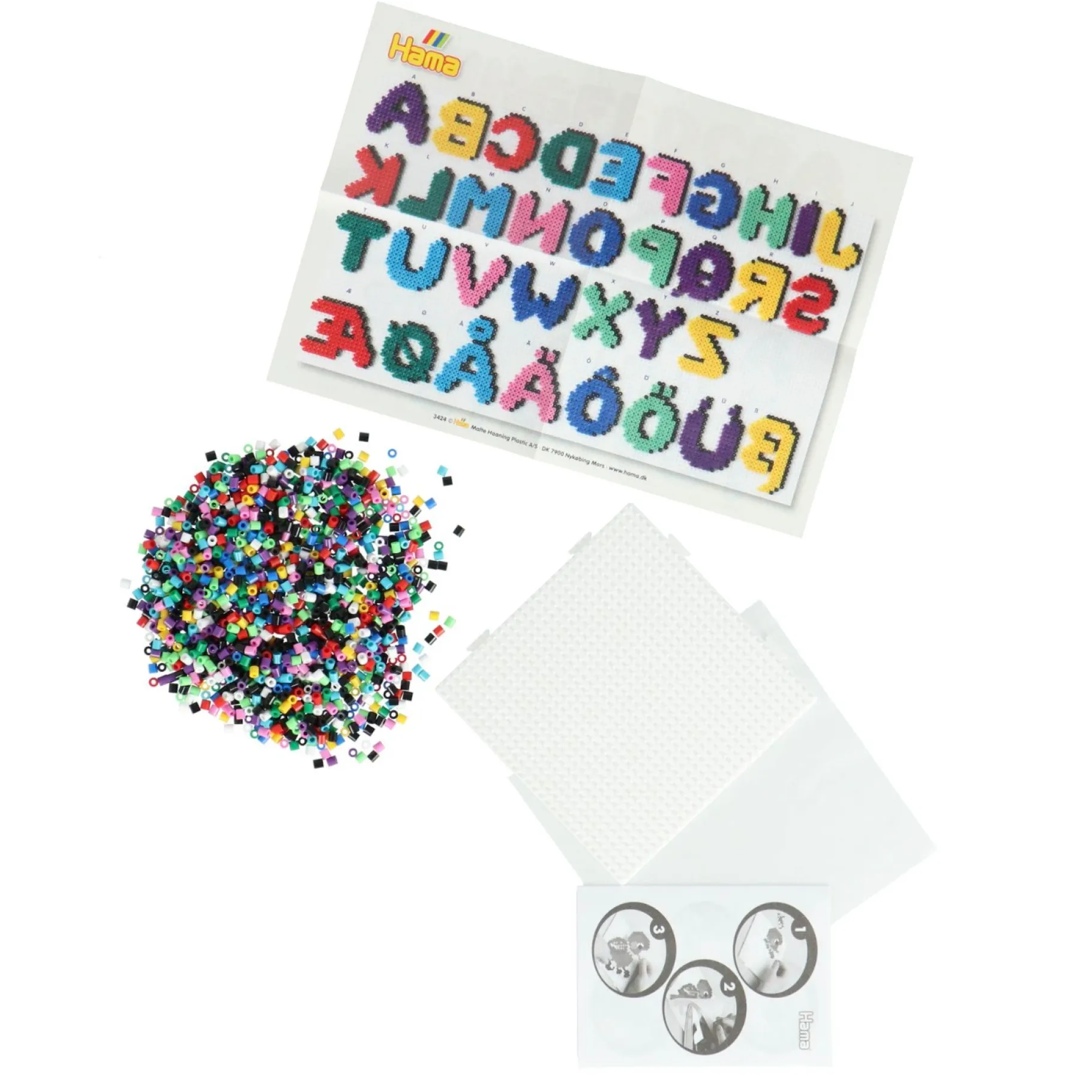 Strijkkralen|Plucheknuffels>Hama strijkkralen 2000 stuks letters