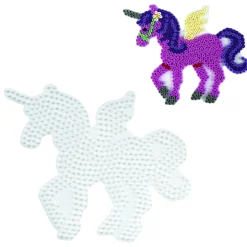 Strijkkralen>Hama Strijkkralen Grondplaat Eenhoorn Wit