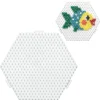 Strijkkralen>Hama Strijkkralen Grondplaat Zeshoek Koppelbaar Wit