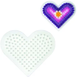 Strijkkralen>Hama Strijkkralen Grondplaat Hart Klein