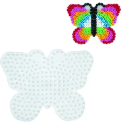 Strijkkralen>Hama Strijkkralen Grondplaat Vlinder Wit