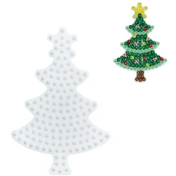 Strijkkralen>Hama Strijkkralen Grondplaat Kerstboom Wit