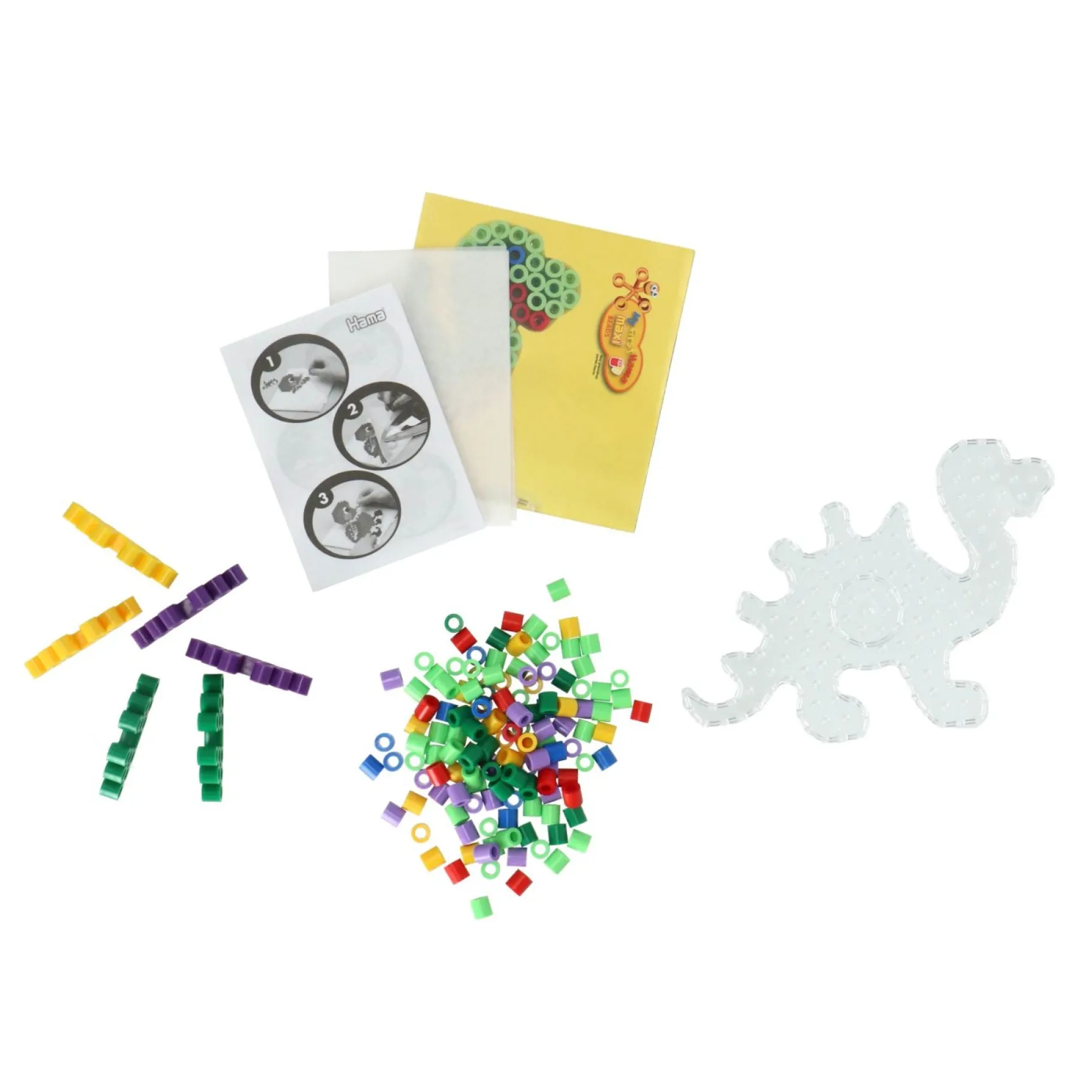 Strijkkralen> Hama strijkkralen maxi 600 stuks dino's in box