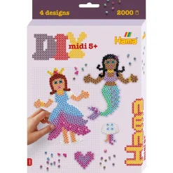 Strijkkralen> Hama strijkkralen prinsessen en zeemeerminnen 3D set 2000 delig