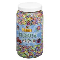 Strijkkralen>Hama Strijkkralen Ton Met 13000 Stuks Pastel
