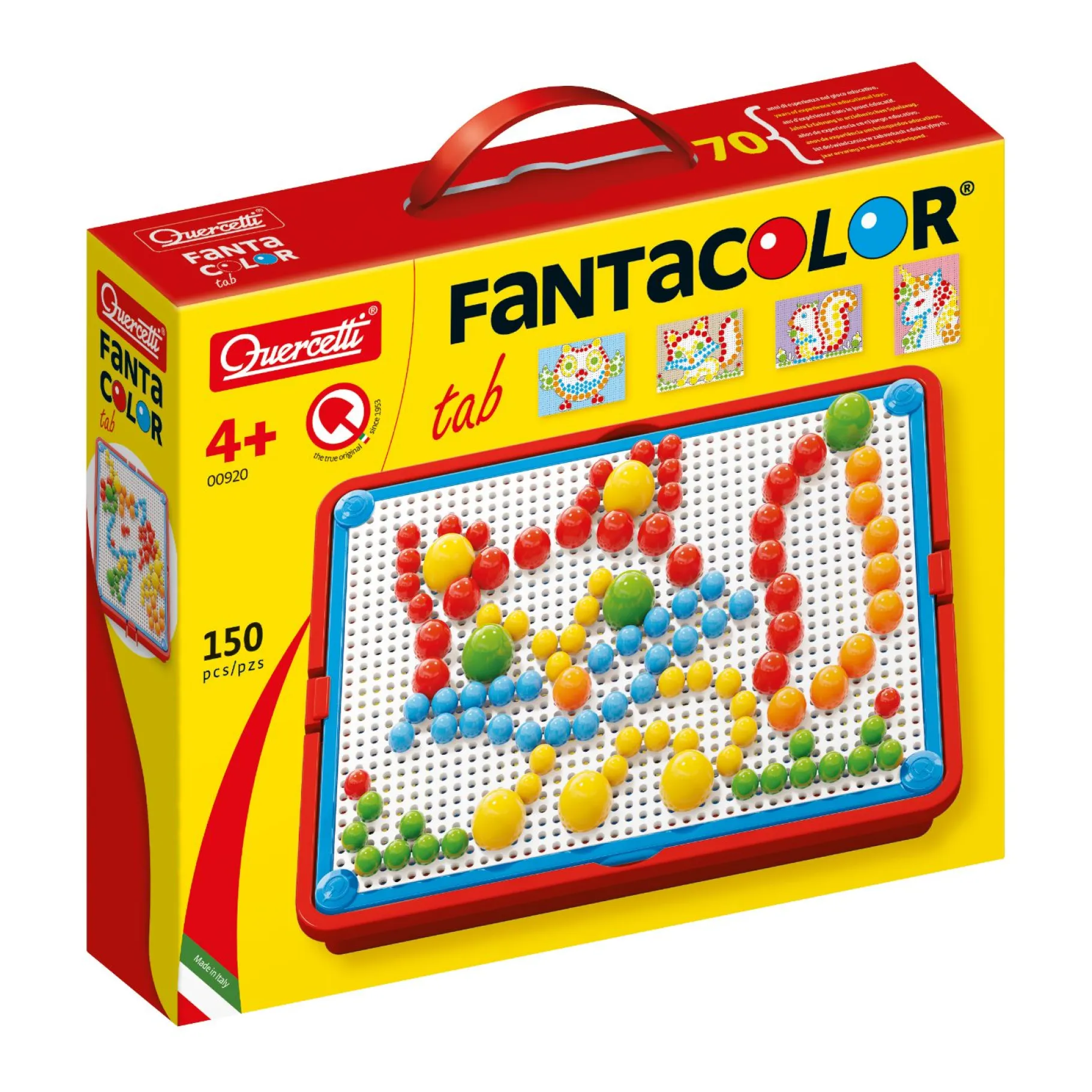 Ministeck>Quercetti Hobbyset Mozaïekkoffer 150-delig