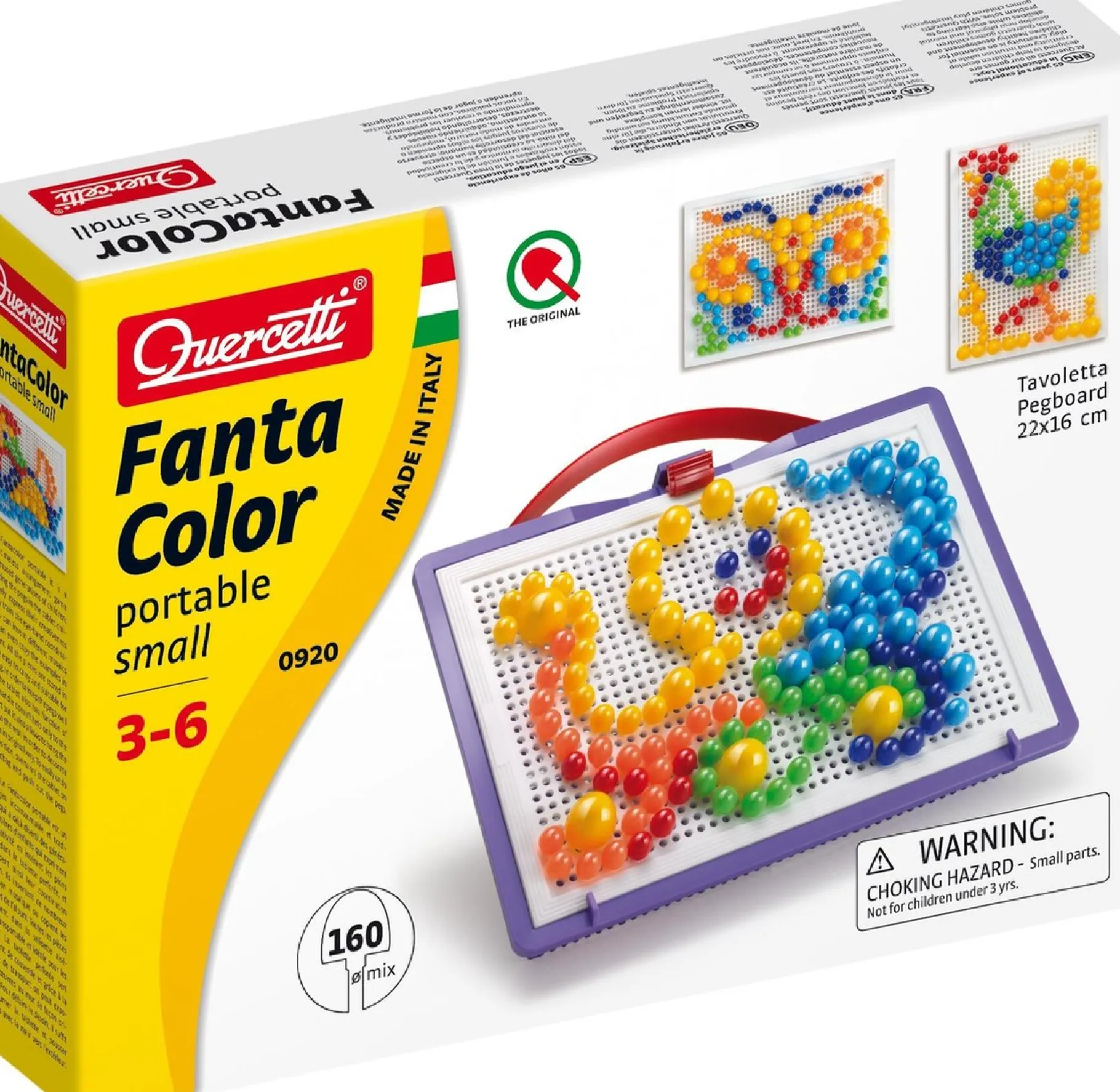 Ministeck>Quercetti Hobbyset Mozaïekkoffer 150-delig