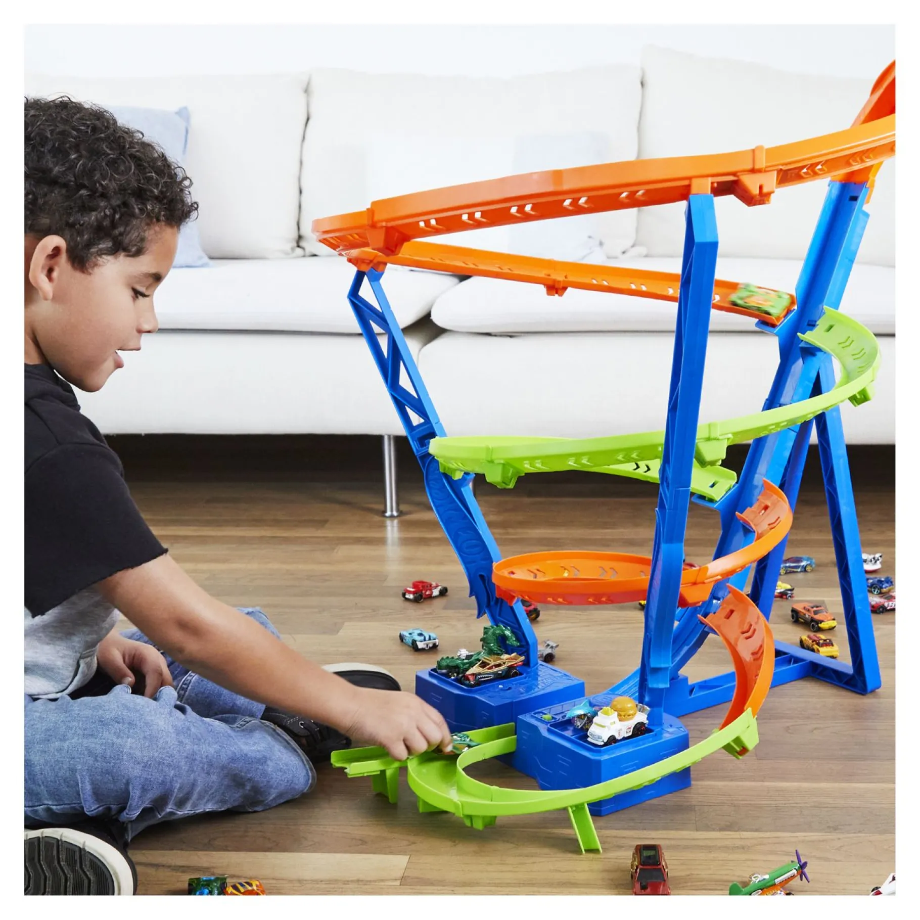 Stuntsets|Jongens>Mattel Hot Wheels Action Hyper-Speed Crash