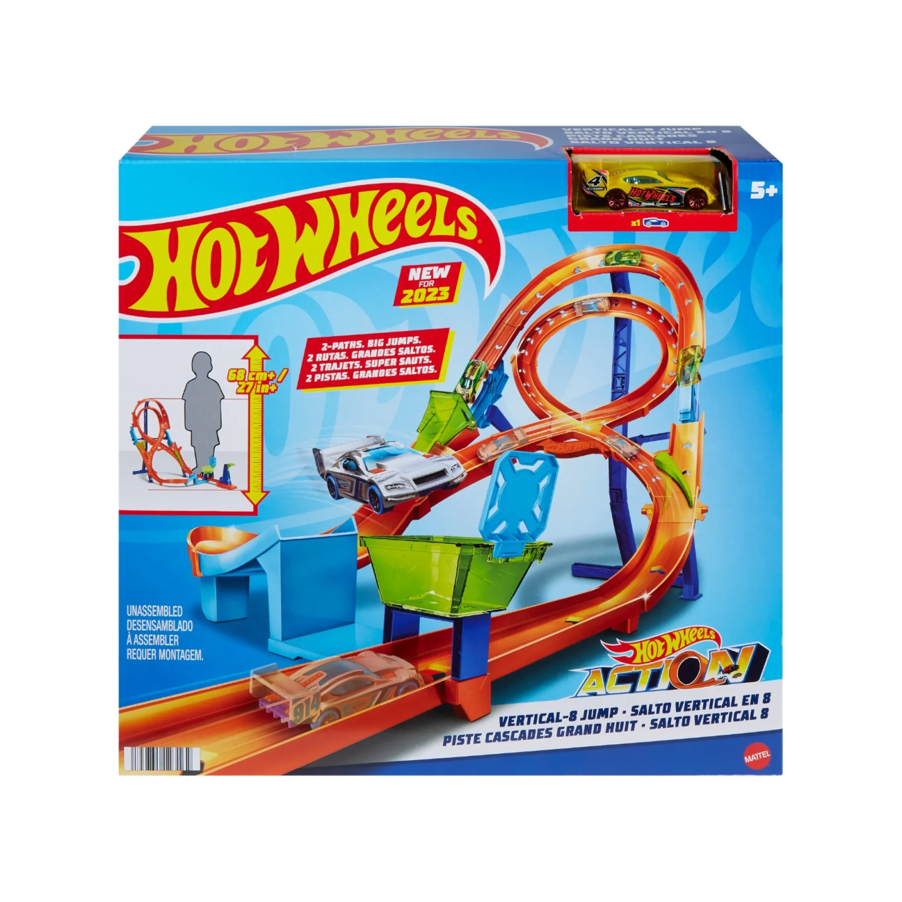 Stuntsets|Jongens>Mattel Hot Wheels Action Vertical 8 Jump