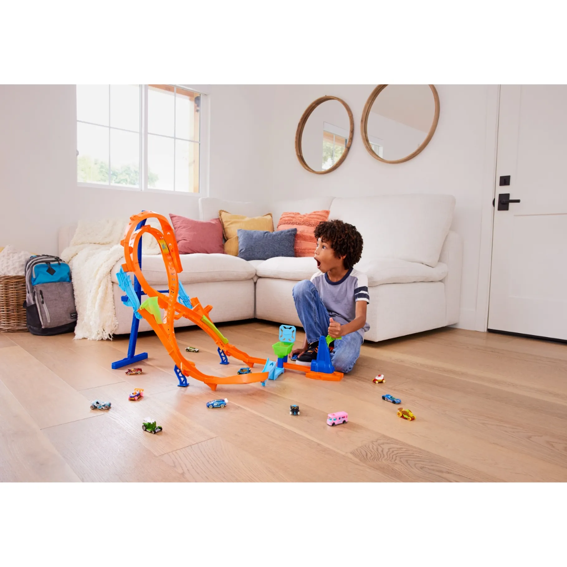 Stuntsets|Jongens>Mattel Hot Wheels Action Vertical 8 Jump