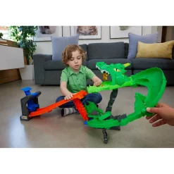 Racebanen|Jongens></noscript> Hot Wheels monster track sharks vs dino  dragon trackset