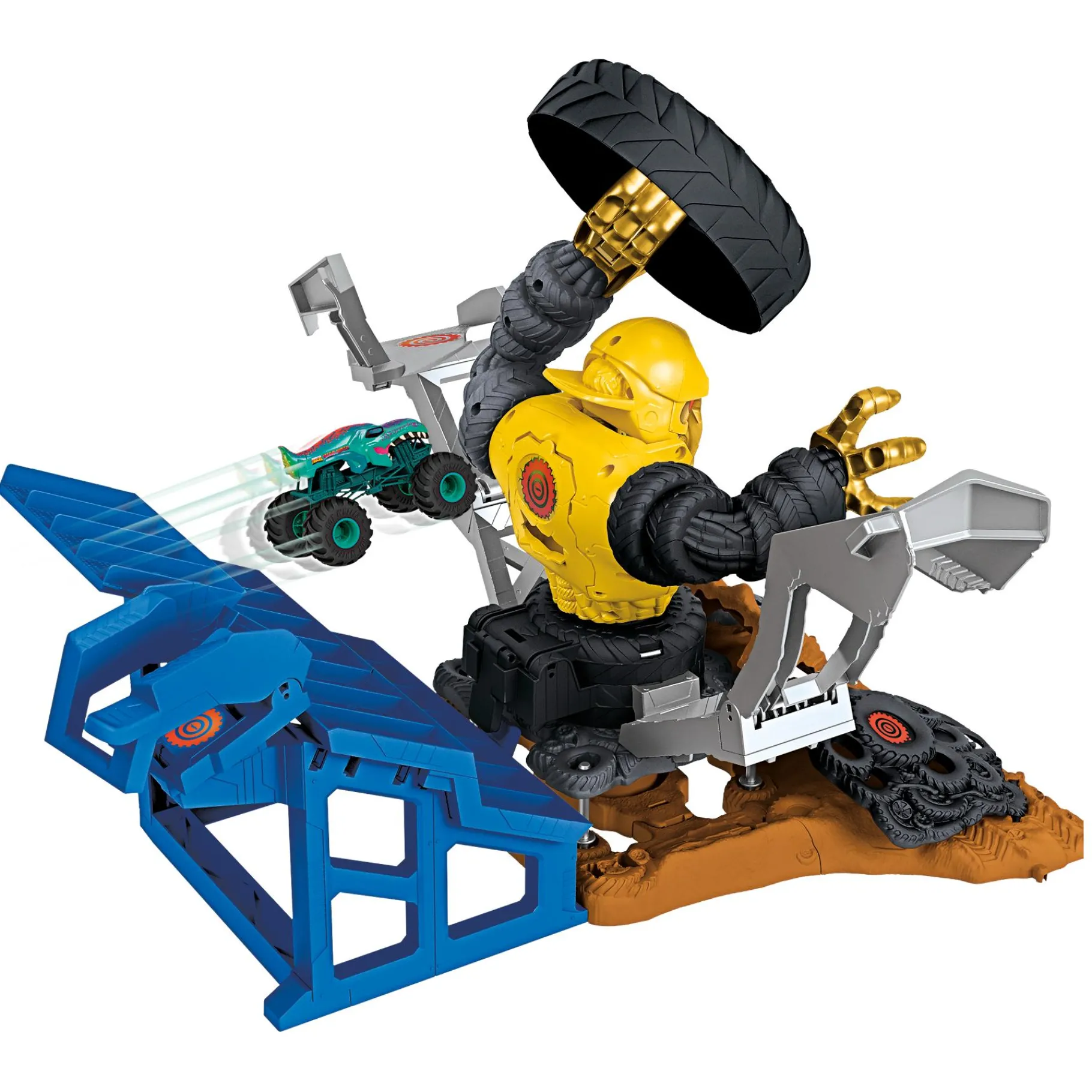 Stuntsets|Jongens> Hot Wheels monstertruck arena smasher takedown