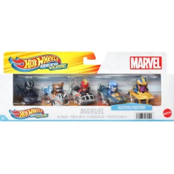 Auto's|Jongens> Hot Wheels racevers Marvel 5 pack
