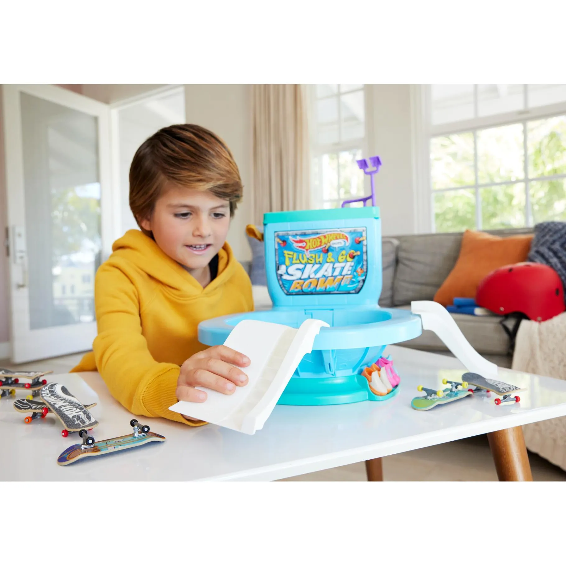 Stuntsets|Jongens> Hot Wheels Skate Flushin Skate Bowl