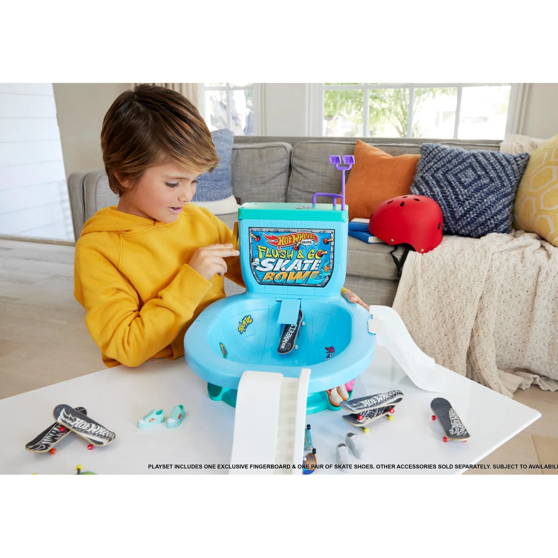 Stuntsets|Jongens> Hot Wheels Skate Flushin Skate Bowl