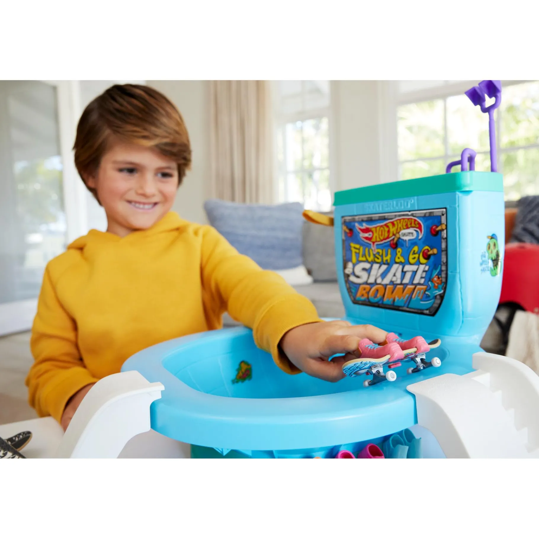 Stuntsets|Jongens> Hot Wheels Skate Flushin Skate Bowl