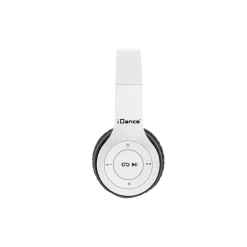 Koptelefoon> Idance hoofdtelefoon draadloos wit metal